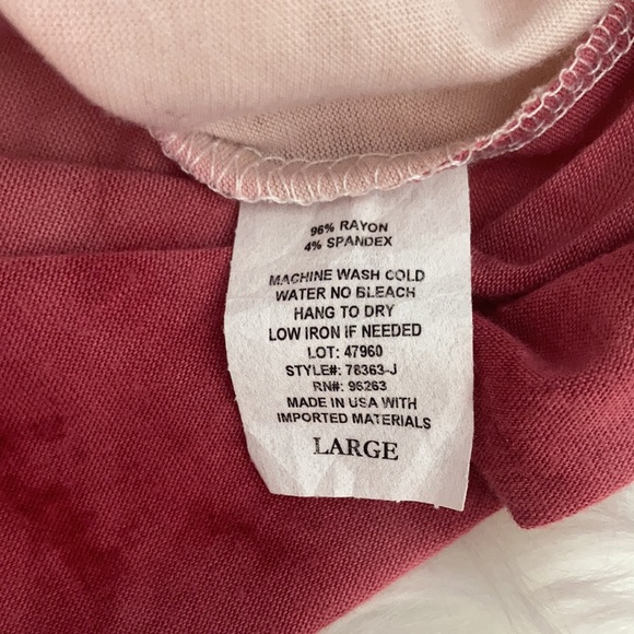 Tie Dye Shirt with ruffle sleeves & tie front - Picture 6 of 9